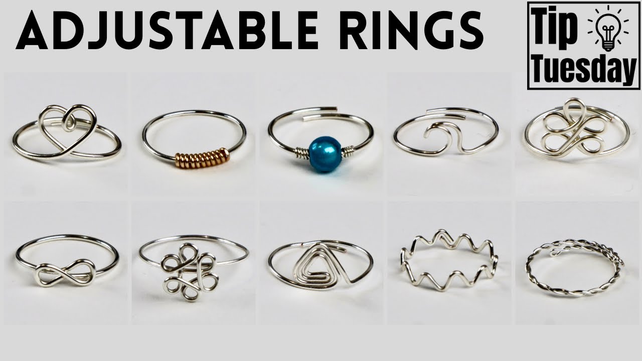 10 Easy Adjustable Rings To Make & Sell // Wire Jewelry Tutorial