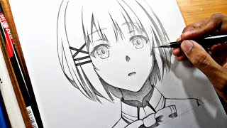 Easy anime drawing  How to draw anime girl -  Sies