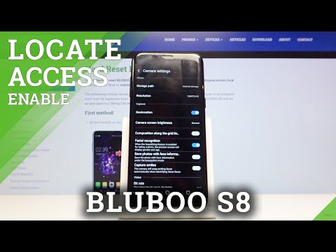 How to Turn On / Off Location Tags in BLUBOO S8