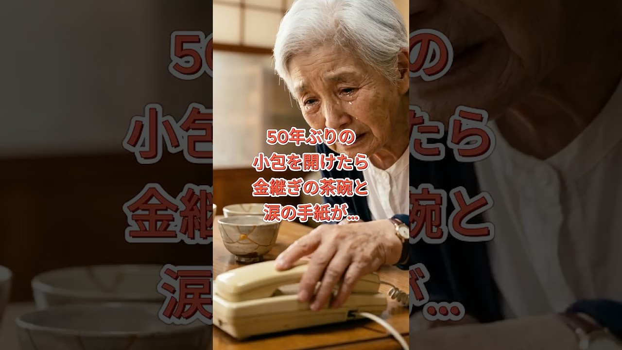 50年ぶりの小包を開けたら金継ぎの茶碗と涙の手紙が…