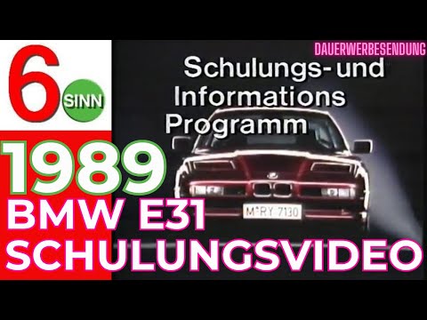 1989: BMW E31 840i 850CSi Schulungsvideo für Service und Werkstatt