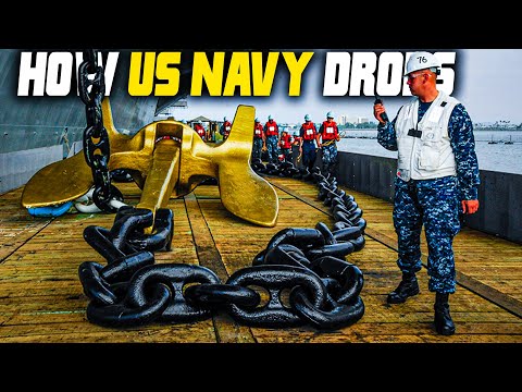 How US Navy Drops Massive Aircraft Carrier Anchor At Full Speed?