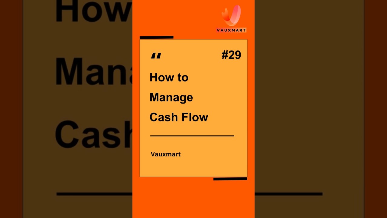 How to manage cash flow