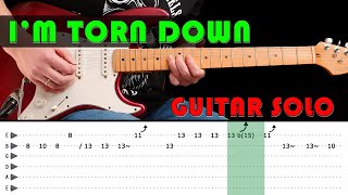 I&#39;M TORN DOWN - Guitar lesson - Guitar solo with tabs (fast &amp; slow) - Eric Clapton