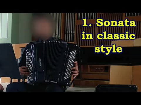 1. Sonata in classic style - E. Derbenko - Akordeon