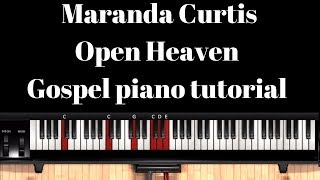 Maranda Curtis - Open Heaven- Gospel piano tutorial