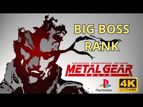 Metal Gear Solid (PSX) BIG BOSS RANK/ELITE TROPHY GUIDE【2160p 60ᶠᵖˢ】4K - No Commentary