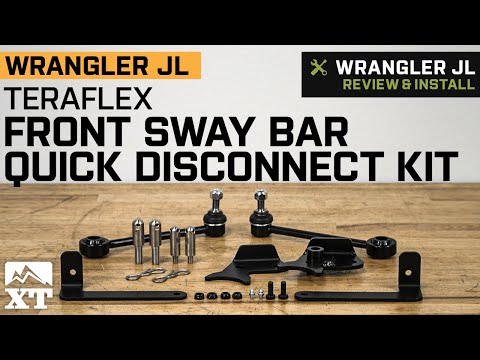 Jeep Wrangler JL Teraflex Front Sway Bar Quick Disconnect Kit Review & Install