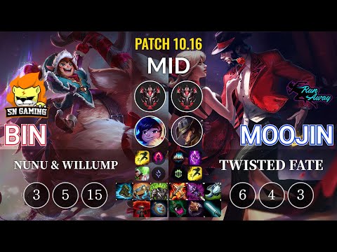 SN Bin Nunu & Willump vs RNW Moojin Twisted Fate Mid - KR Patch 10.16
