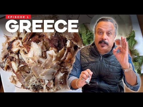 🇬🇷 Greece Food Tour - 1 | 😋 Tasting Authentic Greek Gyros, Tzatziki and Orange Pie in Athens
