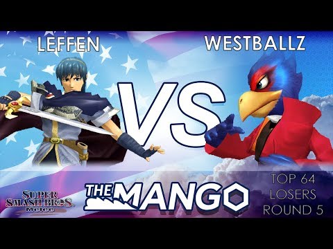 The Mango - TSM | Leffen (Marth) VS G2 | Westballz (Falco) - SSBM Top 64 - Losers Round 5