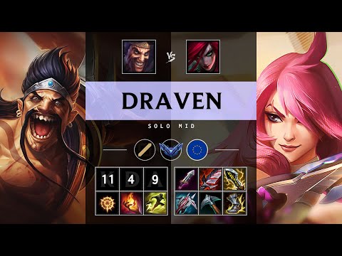 Draven Mid vs Katarina - EUW Diamond Patch 25.12