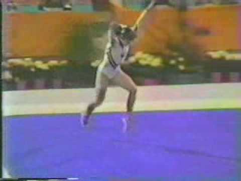 Ekaterina Szabo 1984 Olympics Optionals Floor