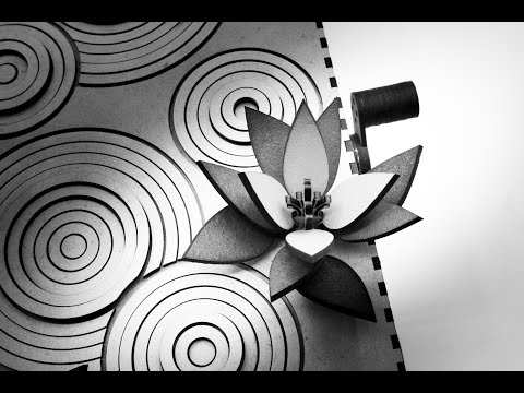 Water Automata - Minamo - Kinetic sculpture of rain drops on water