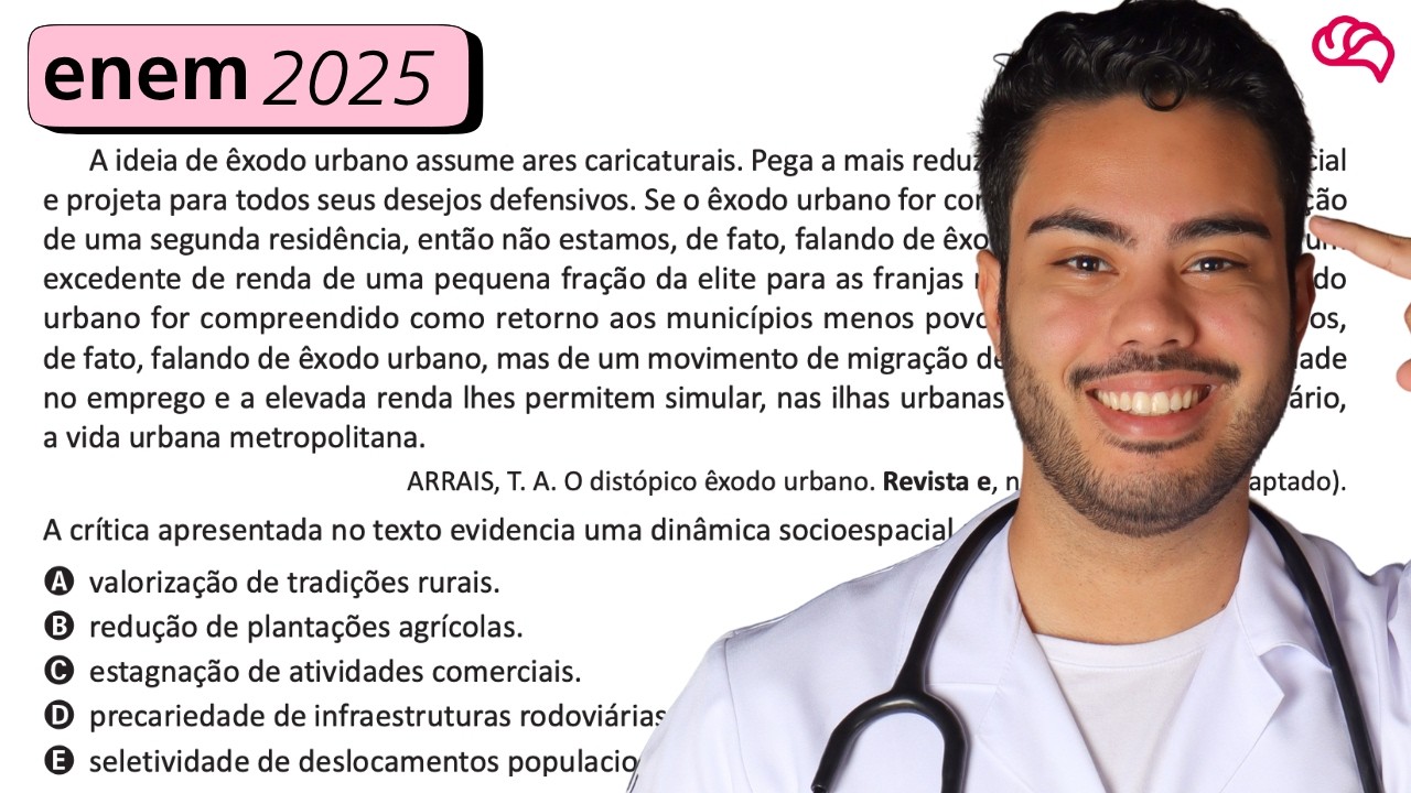 Resolução em Vídeo — Questão 54 ENEM 2025
