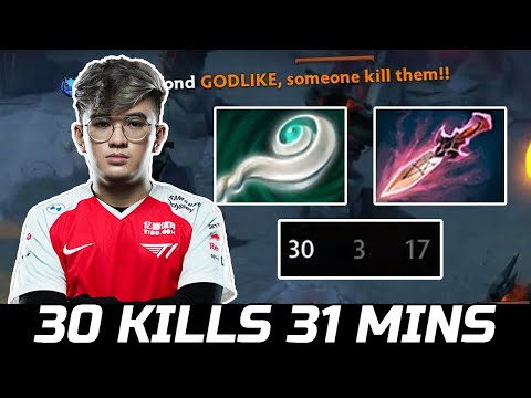 GABBI PUCK 30 KILLS IN 31 MINUTES GODLIKE DOTA 2