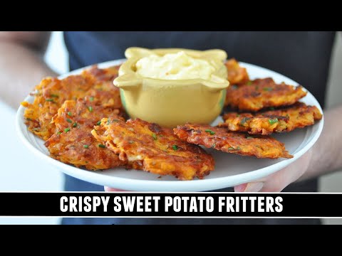 "Better than Sweet Potato Casserole" CRISPY Sweet Potato Fritters