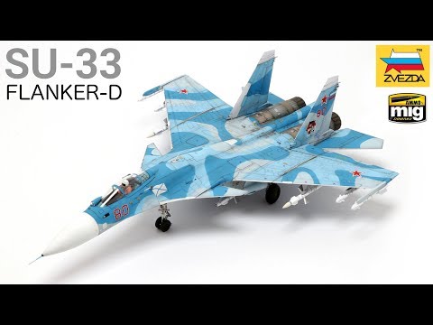 Let's build and paint an airplane! (Zvezda's 1/72 SU-33 Flanker-D) - Scale Modeling Tutorial