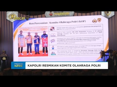 KAPOLRI RESMIKAN KOMITE OLAHRAGA POLRI