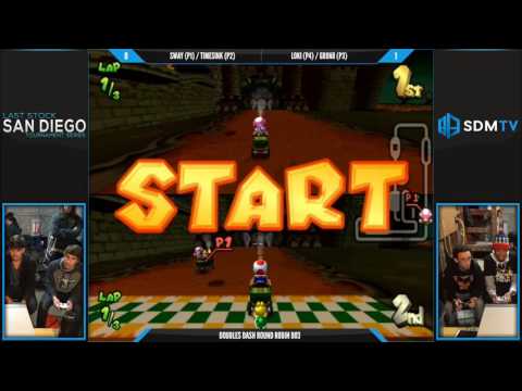 LSSD 95 - Sway & timesink vs. Gr8N8 & Loki - MKDD RR - Smash Melee