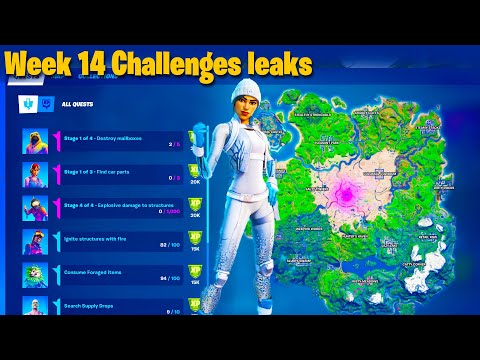Fortnite - All Week 14 Challenges Leaked season 5 chapter 2