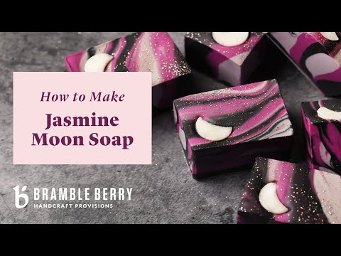 Anne-Marie Makes Jasmine Moon Soap - Spin Swirl Soap for Halloween | Bramble Berry