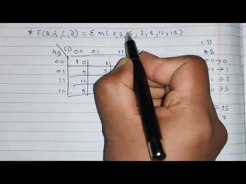 Simple four variable k-map problem 1