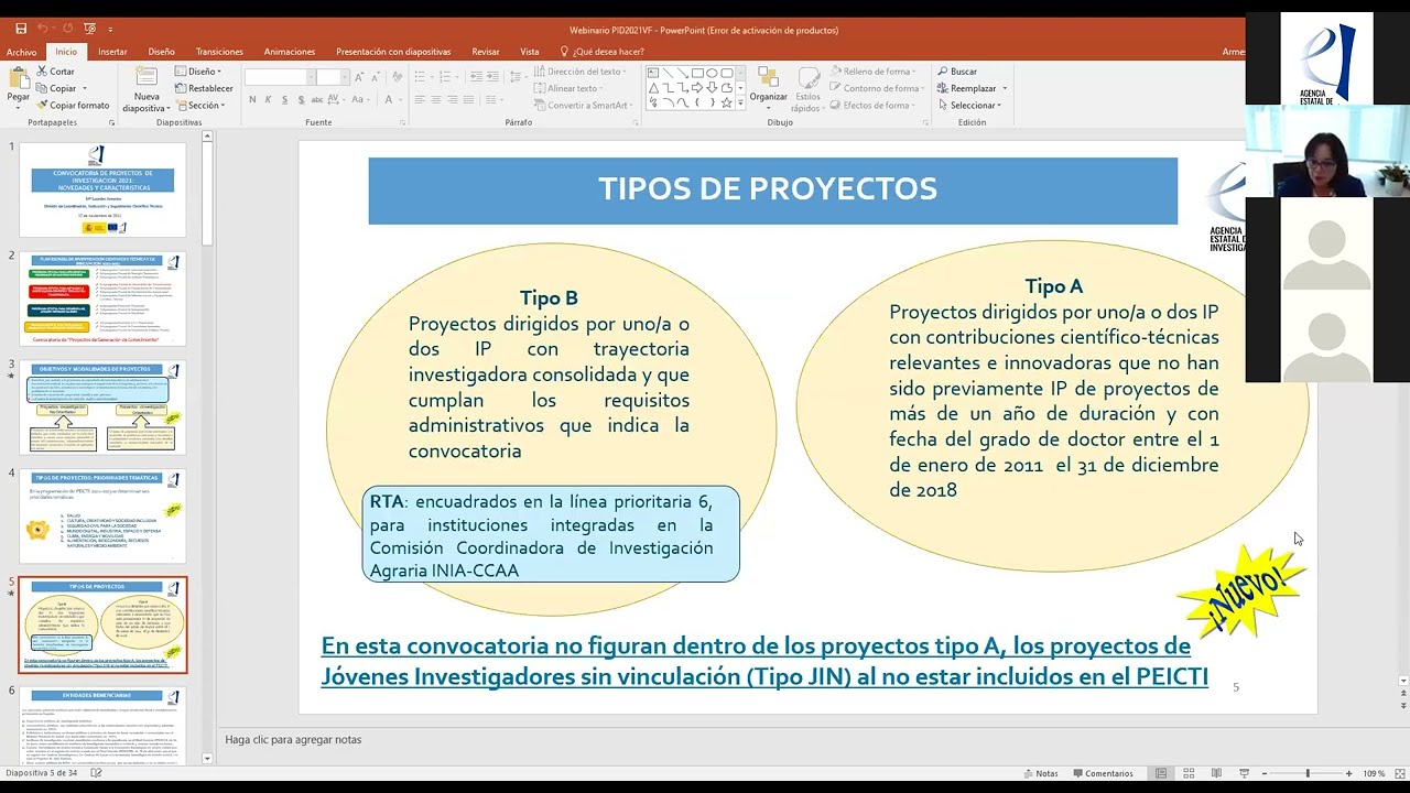 Webinarios AEI PIP 2021
