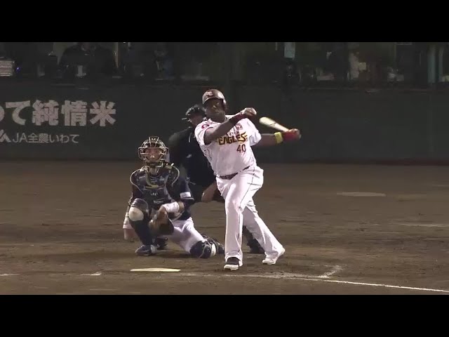 【4回裏】「アキラメナイワヨ」!! イーグルス・ウィーラー 意地の7号ソロアーチ!! 2016/5/18 E-Bs