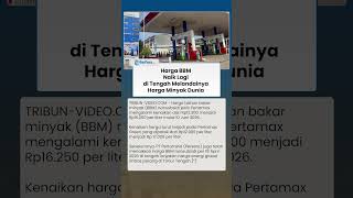 Resmi Naik, Ini Rincian Harga Baru BBM Nonsubsidi Pertamax Per 10 Juni 2026