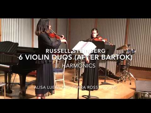 Duo #2—harmonics— from Six Violin Duos (After Bartok)