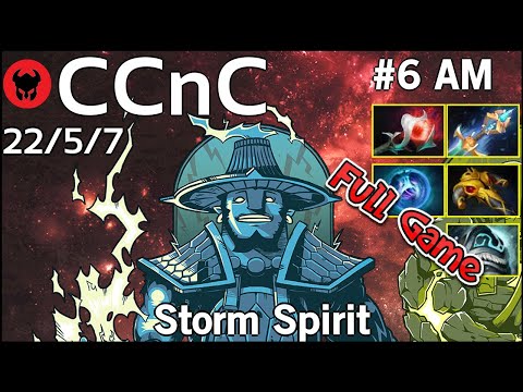 CCnC [paiN X] plays Storm Spirit!!! Dota 2 Full Game 7.19
