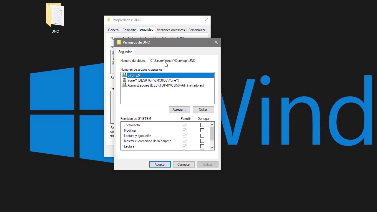 Cómo dar permisos a carpetas y archivos en Windows
