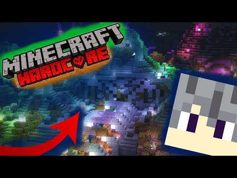 I build an EPIC GUARDIAN FARM in Hardcore Minecraft