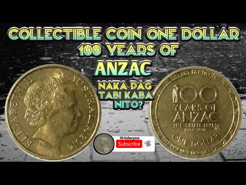 Circulating commemorative coin 100 YEARS OF ANZAC SPIRIT LIVES ONE DOLLAR 2014-2018