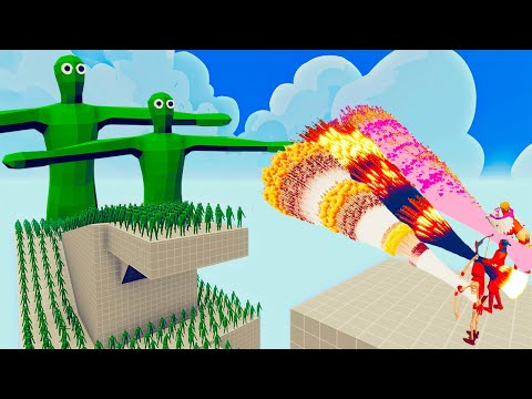 100x ZOMBIE + 2x GIANT vs 3x EVERY GOD   Totally Accurate Battle Simulator TABS