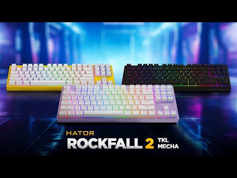 Клавиатура Hator Rockfall 2 Mecha TKL Orange Black (HTK-520)