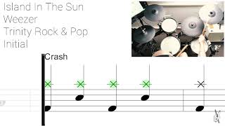 How to play Island In The Sun On Drums 🎵 Trinity Rock &amp; Pop Initial