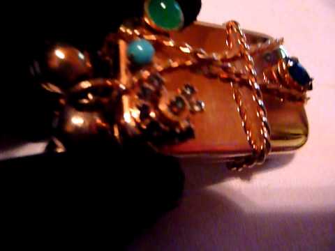 Antique Reuge jeweled musical bracelet