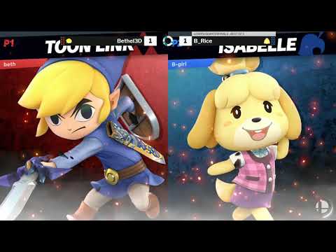 TSL 175 SSBU Losers Quarters - Bethel3D (Toonlink) vs B-Rice (Isabelle/Villager)