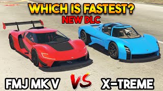 GTA 5 ONLINE NEW DLC : FMJ MK V VS X-TREME (WHICH IS FASTEST?)