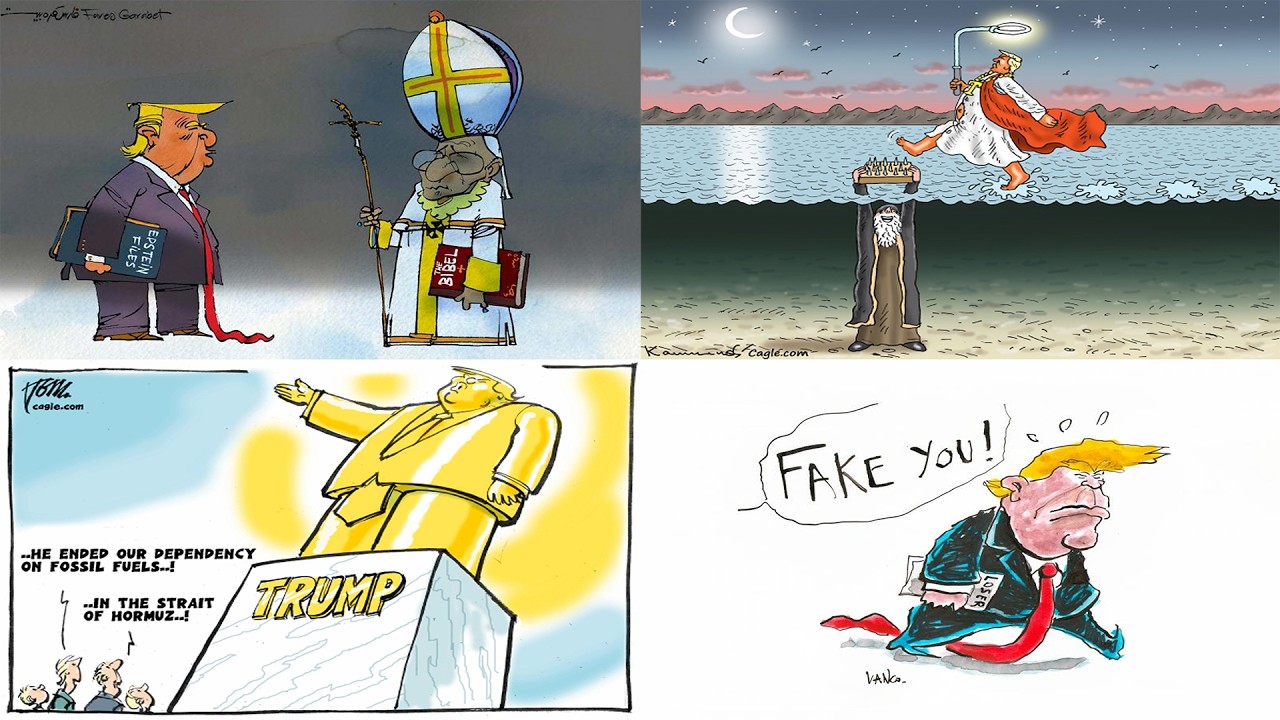 Trump Cartoon Madness Today | Viral U.S. Political Humor & Satirical Comics APR 24