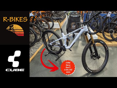 Cube Stereo ONE77 C:68X SLT  ( 2023 ) flashwhite n gray WALK-AROUND REVIEW