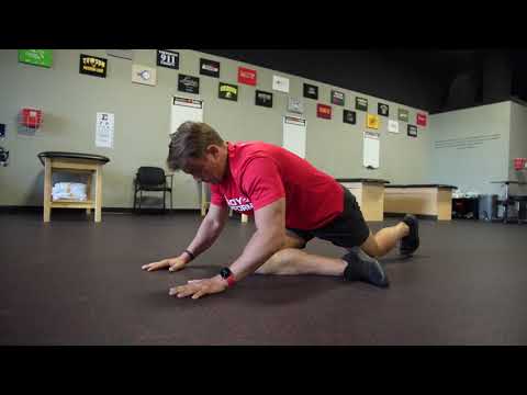 Modified Pigeon Stretch (Side View) - Rehab 2 Perform