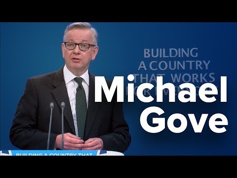 Michael Gove: Speech to Conservative Party Conference 2017