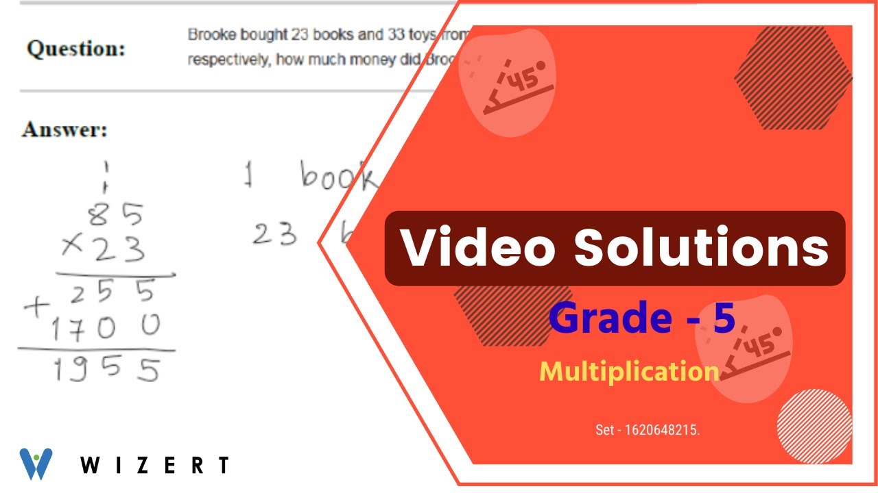 Multiplication worksheet pdfs for Grade 5 - Set 1620648215