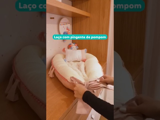 Ninho simula o útero da mãe e deixa o bebê bem aconchegado💗🥰 #graodegente #ninho #uteromaterno