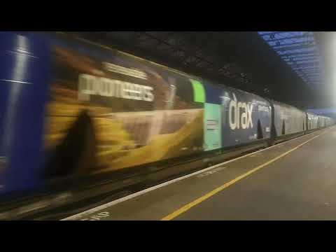 GBRF class 60 number 60076 working the 6M68 Drax to Liverpool Biomass throught Huddersfield 28/04/22