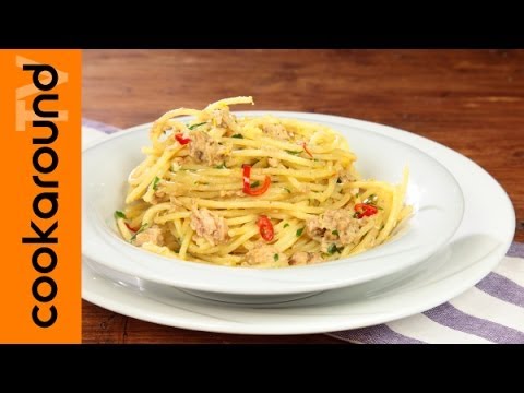 Spaghetti with tuna and lemon / Quick and easy first course recipes