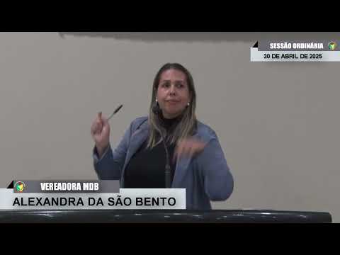 CMBTE - USO DE TRIBUNA PELA VEREADORA ALEXANDRA DA SÃO BENTO - MD